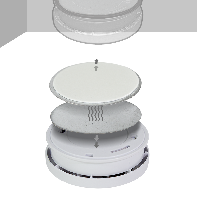 Magnetisk holder til røgalarm, Ø7cm