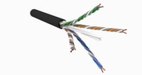 Datakabel U/UTP GigaREACH XL AWG21 KAT6 915m LSZH sort Systimax Udendørs