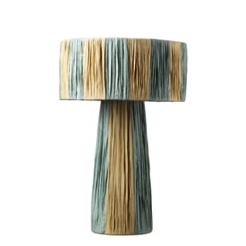 Jore Copenhagens bordlampe Mushroom blå 38x28 cm