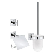GROHE START CUBE tilbehørssæt 3dele t/badeværelse glas/metal for