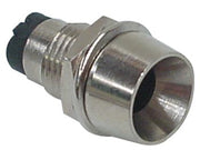 Monteringsholder til 5mm LED - Krom, Konkav reflektor