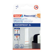 tesa dobbeltklæbende powerstrips Waterproof 20 x 80 mm, 9 stk.