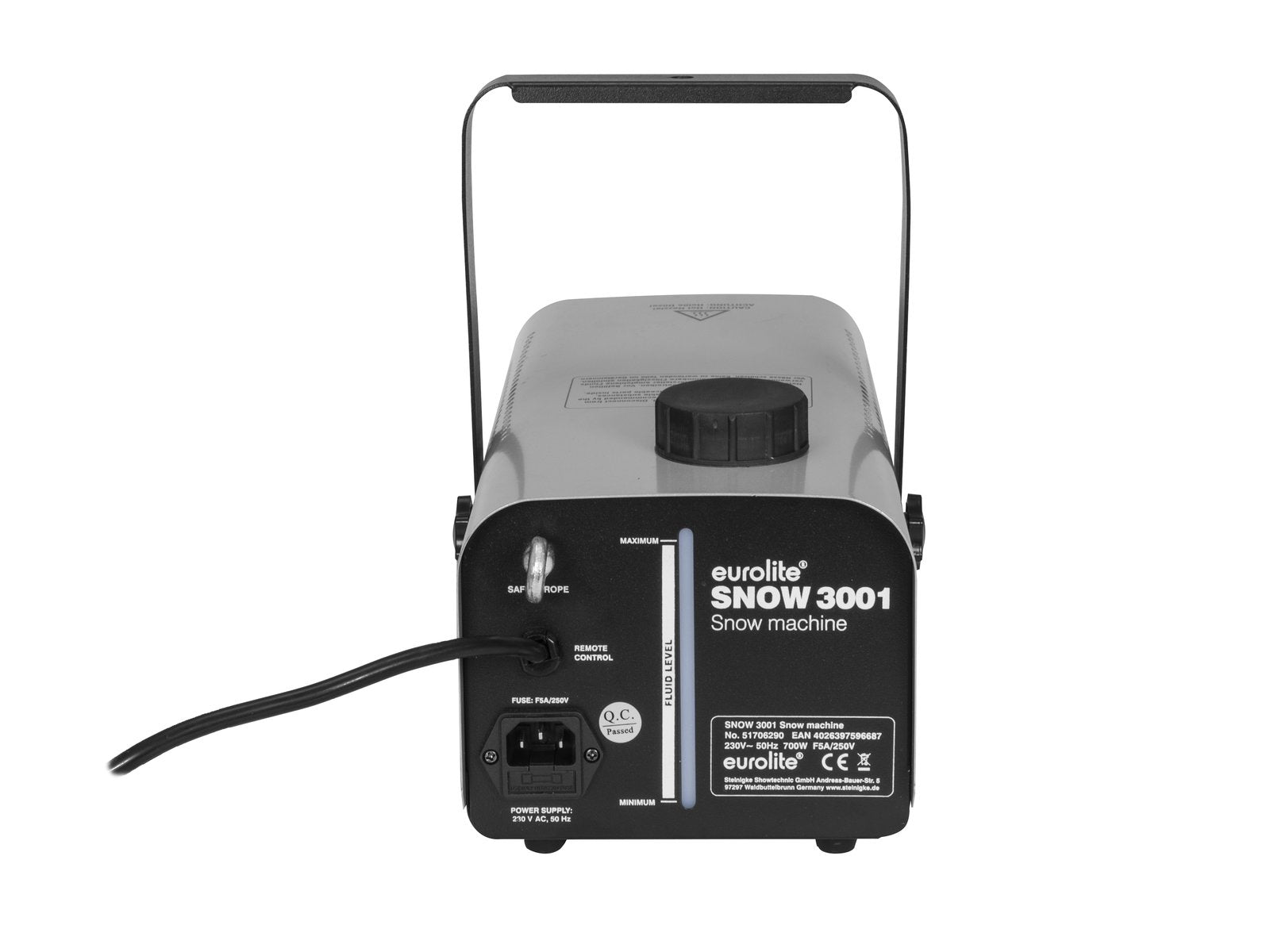 SNOW 3001 Snemaskine - 700W m. fjernbetjening