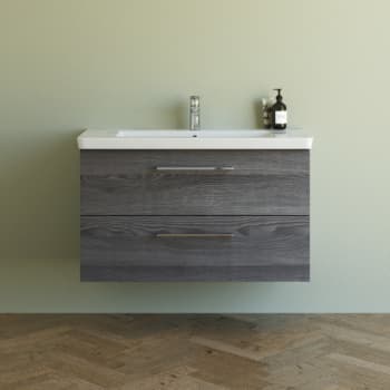 Dansani 102,7 cm møbelpk. Mido 2sk. vask LARGHETTO, pinegrey