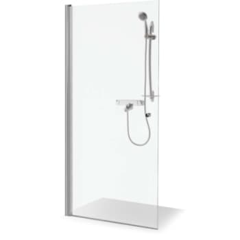 Straight doors Viktorija 1/2, chrome profiles 80x200cm