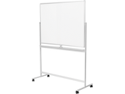 Magnetisk whiteboard - 2-sidet, alu.ramme, hjul (120 x 80cm)