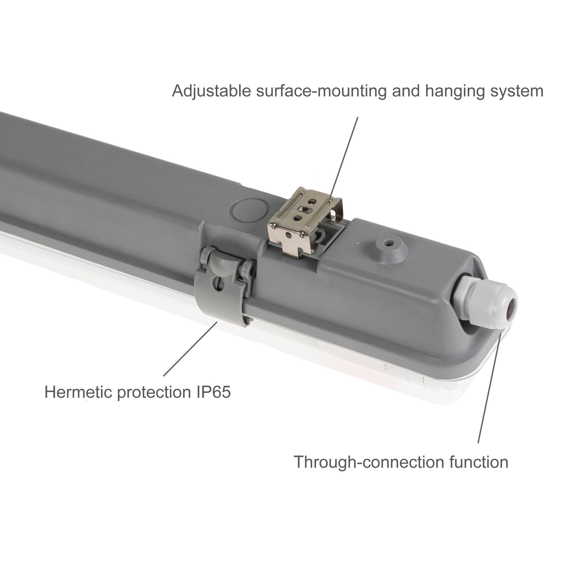 Limea LED armatur for LED rør 1x60cm IP65
