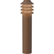 Bysted Garden Bollard Corten Colour Long Anchor Wo/Adaptor LED 3000K 14W