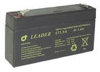 Blybatteri 6V-1,3AH 97X24X52 F1