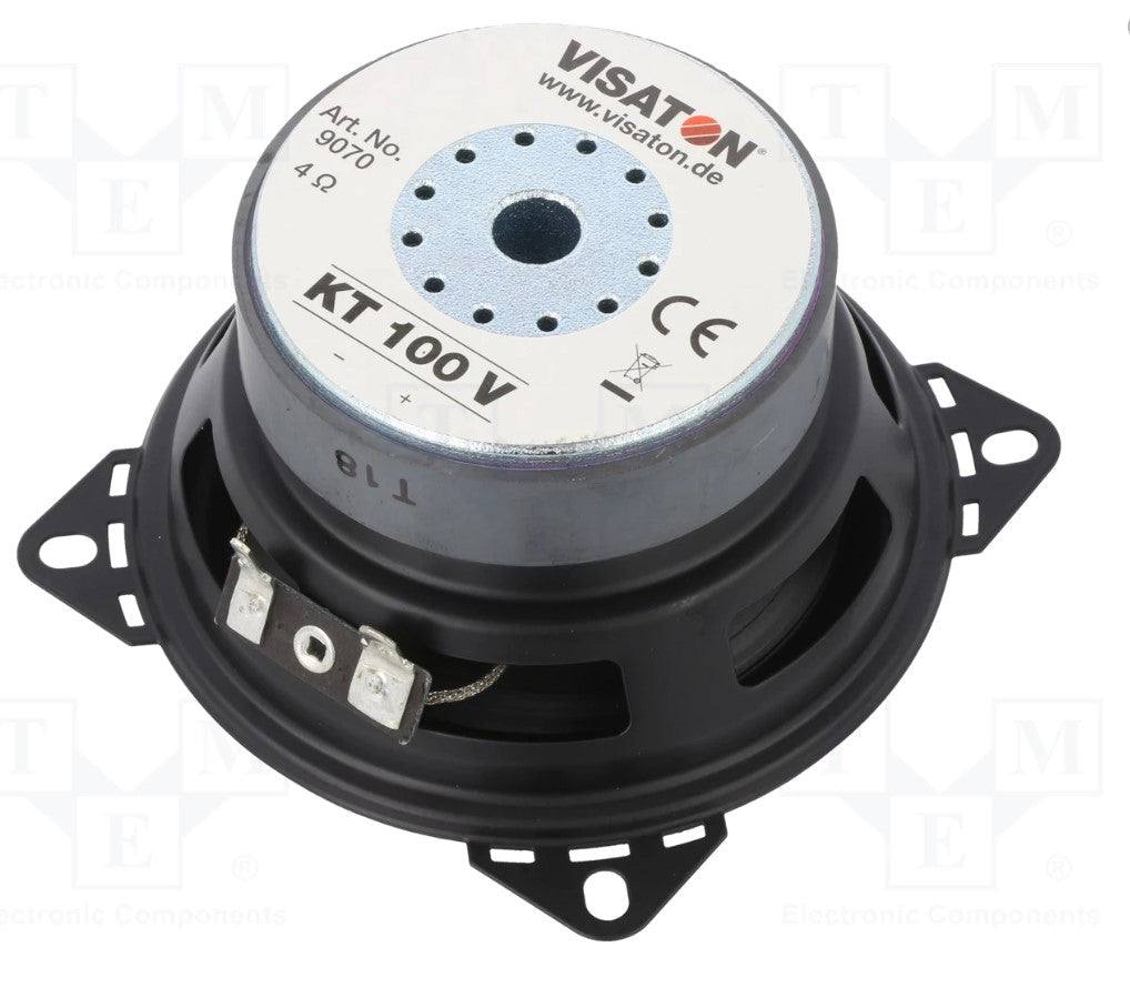 Mellemtone højttaler - 25W, 4ohm, Ø99x51,4mm