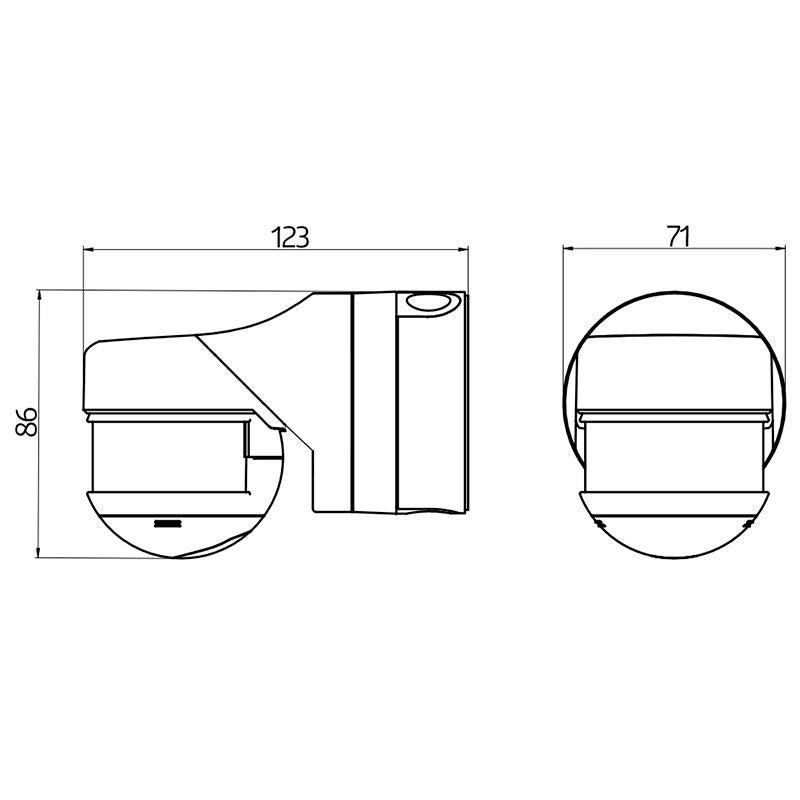 Bevægelsessensor RC-Plus Next N230 - sort
