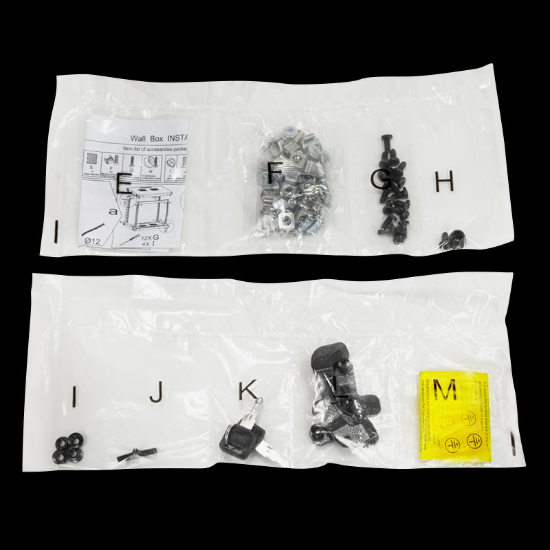 19" væg-rackskab - 15U B540xD450mm, Sort