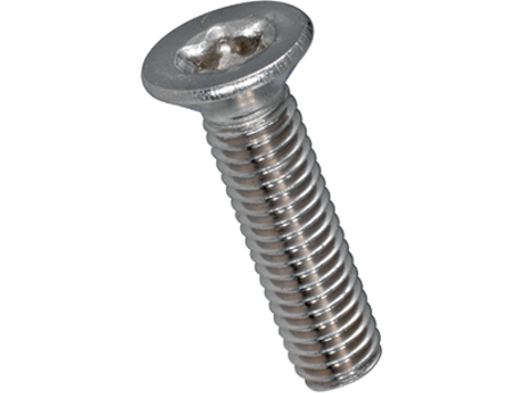 TORX maskinskrue, undersænket - M2,5x10mm, TX8 (20 stk.)