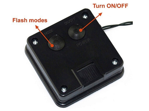 Udendørs solcelle LED lyskæde - 100 Blå LEDs (12m)