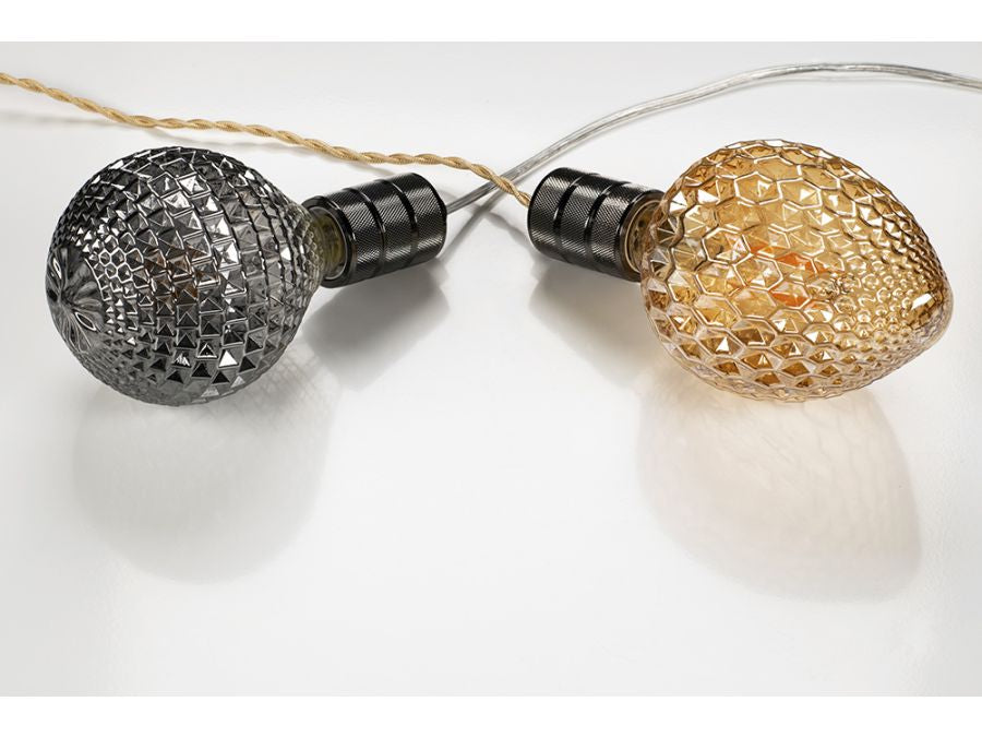 Stofledning - 2 x 0,75mm², Snoet, Metallisk Champagne (3m)