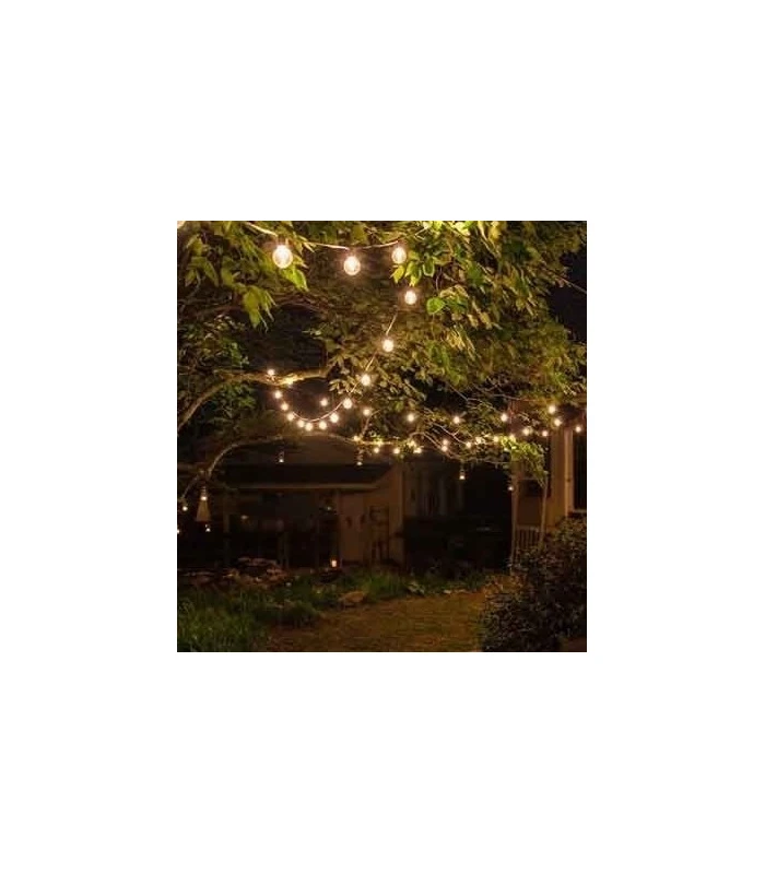 V-Tac Lyskæde til 15 E27 Pærer - 15m, IP54, 230V, Uden Lyskilde