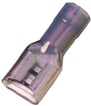 Fuld isoleret spademuffe blå 6,3x0,8 1,5-2,5mm2
