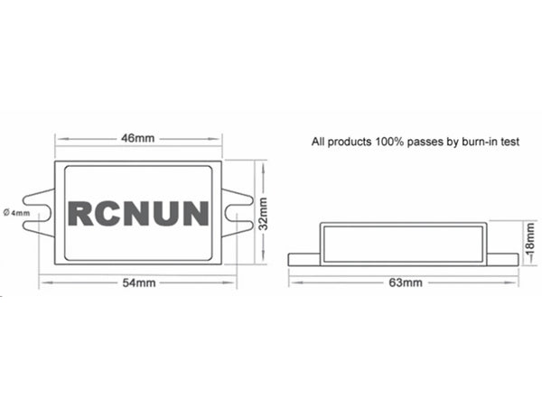 DC-DC step-down konverter - 12/24Vdc til 5Vdc / 3A (IP68)