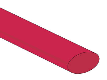 Krympeflex 2:1 - Ø12,7mm RØD (1,2m)