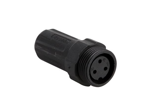 M22 Rundstik/multistik - 3pol hun, 10A, Vandtæt (IP68)