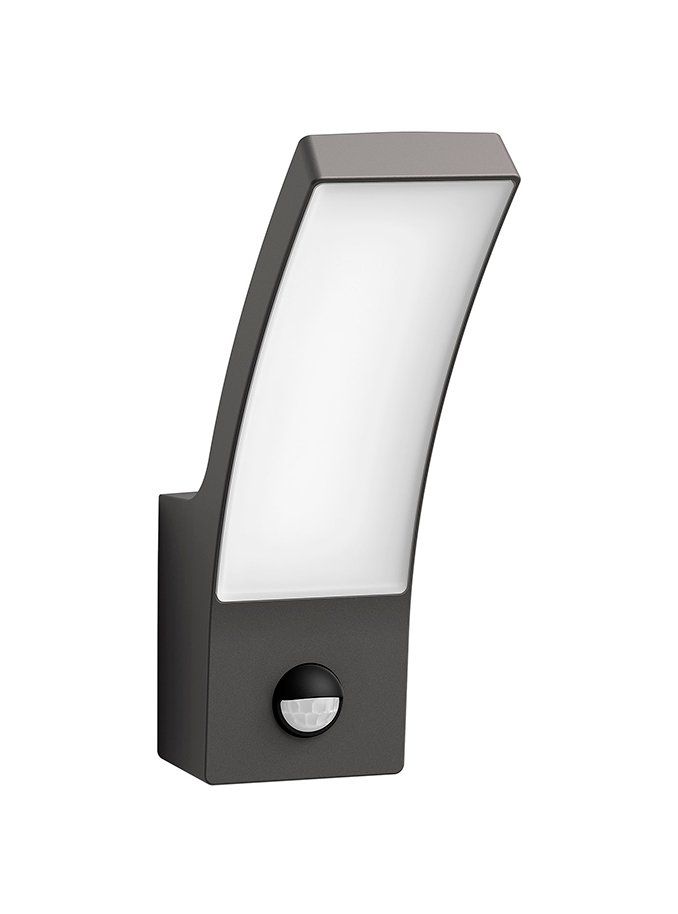 PHILIPS Splay væglampe 12W LED 4000K IP44 IR sensor Antracit