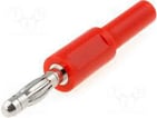 Bananstiksadapter - ADA Ø4/4mm Rød 1057