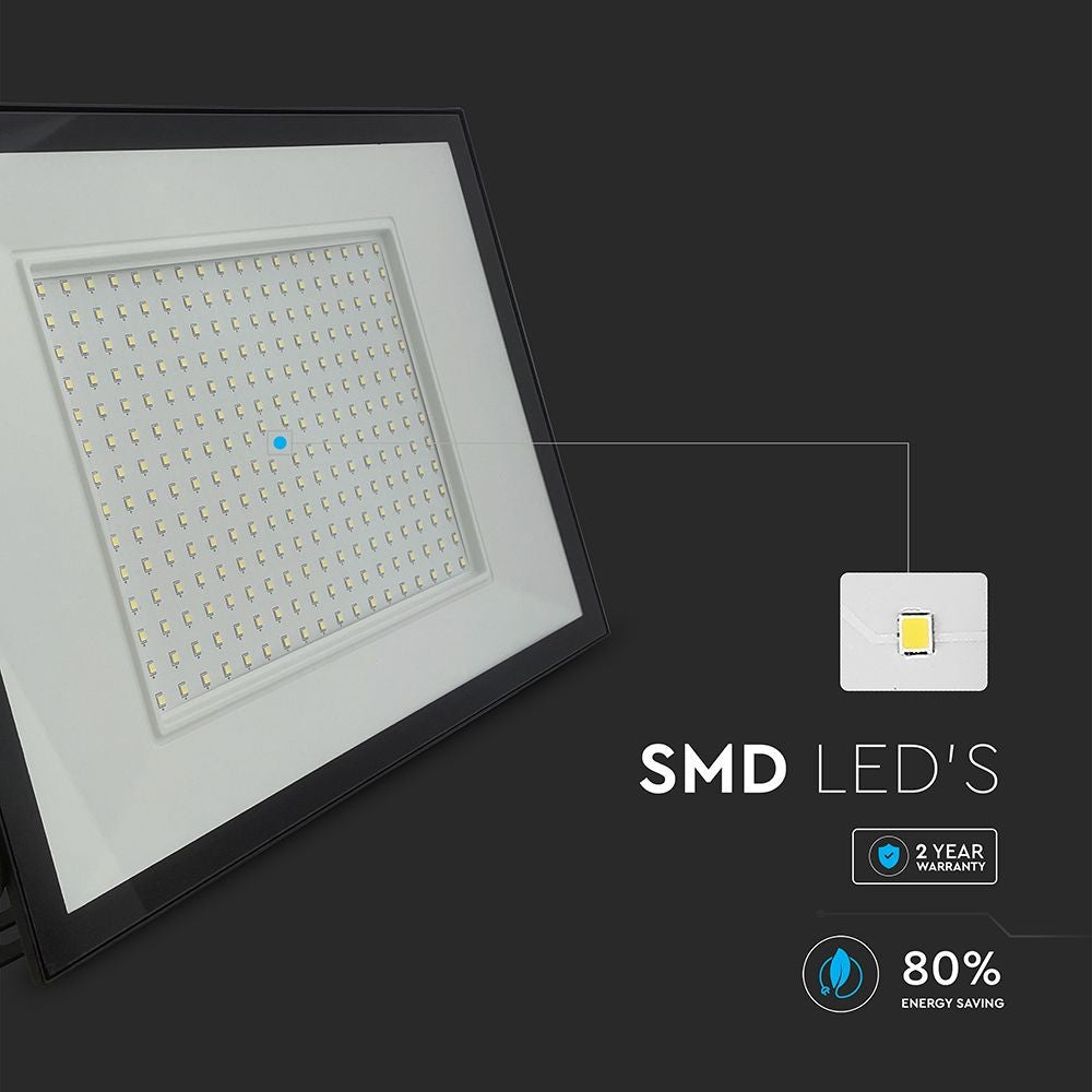 V-Tac 200W LED projektør - Arbejdslampe til udendørs brug (230V, 19200lm, RA80, IP65)