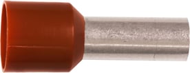 Isoleret ABIKO terminalrør KA10-12ETT 10mm2 L12 Brun