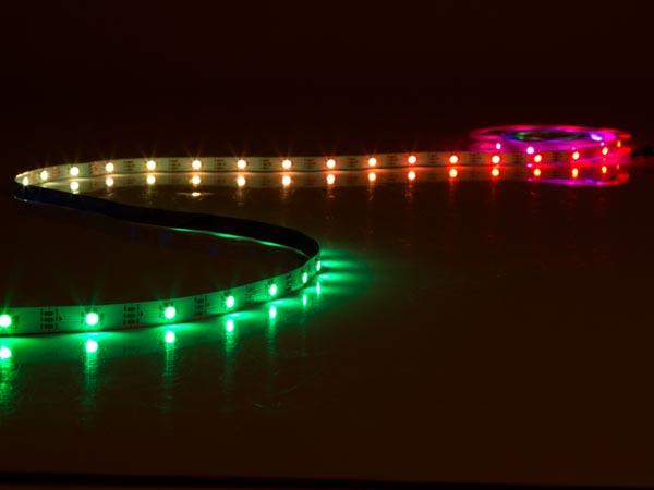 Prof. data RGB LED strip (IP20) - 5V, 30 LED/m (metervare)