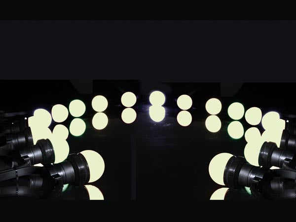 Udendørs lyskæde m. 20 varm hvide LED pærer - IP44 (11,5m)