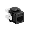 Modular jack eXtreme KAT6 UTP RJ45 110-style enkle stk pakke Sort