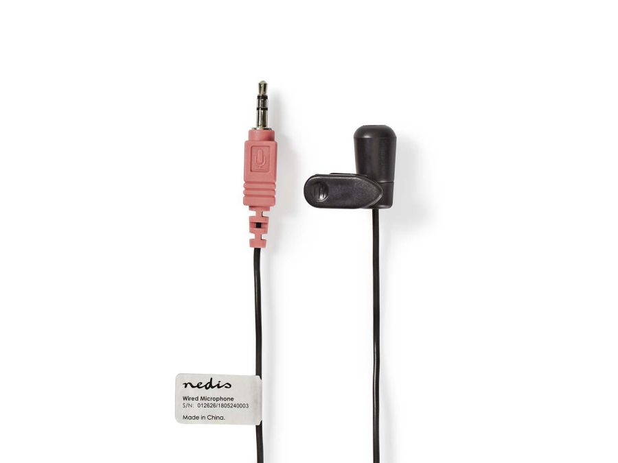 Clip-on mikrofon m. 3,5mm stereo JACK