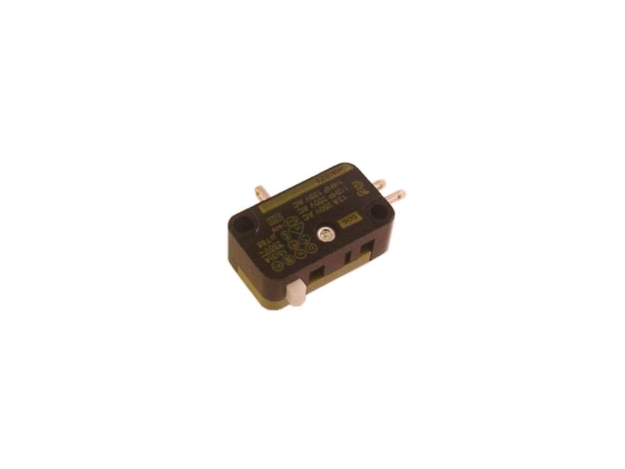 Mikroswitch u. arm - 12A/250V ON-(ON) SPDT, loddeben
