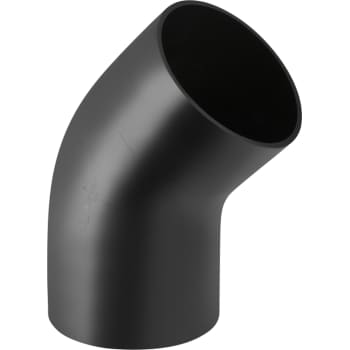 200 mm x 45° Bøjning med stor radius sort PEH Geberit