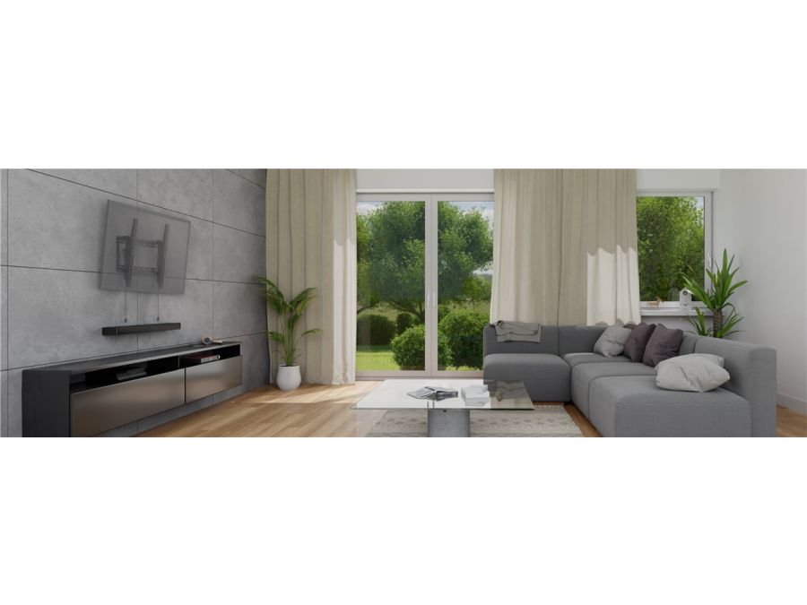 TV vægbeslag - 32-55" 3°/12° vipbar, Vægafstand 49mm