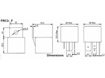 Autorelæ - 24VDC / 70A, spadestik, 1 x slutte (SPST-NO)
