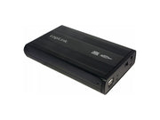 Ekstern 3,5" HDD kabinet - USB 2.0 / SATA, Sort alu.