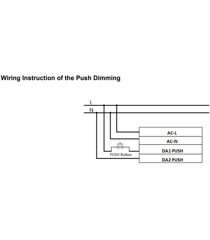 Lifud 40W DALI dæmpbar LED driver - Push dæmp og DALI, flicker free, passer til vores 29W / 36W / 40W store LED paneler
