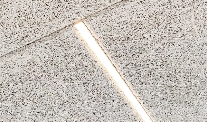 LED lysskinne 27W 90 cm 4000K til Troldtekt og akustikloft, 24V