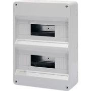Gruppetavle 2x12 modul, grå uden låge, IP40