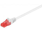 UTP netværkskabel - CAT6, 2xRJ45, Hvid (0,25m)