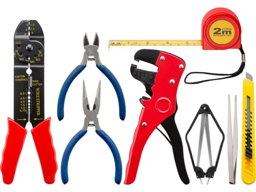 Elektronik værktøjssæt inkl. loddekolbe (20 dele)