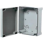 Fibox Tempo - 187x122x90 grå med låg - 4 skruehuller