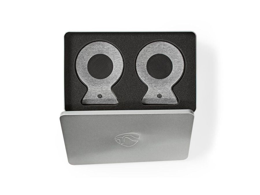 Bluetooth®-stofhøjttaler - 2 x 15W, TWS, Grå