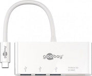 USB-C Multiport Adapter - Kortlæser, USB 3.0, Hvid (0,15m)