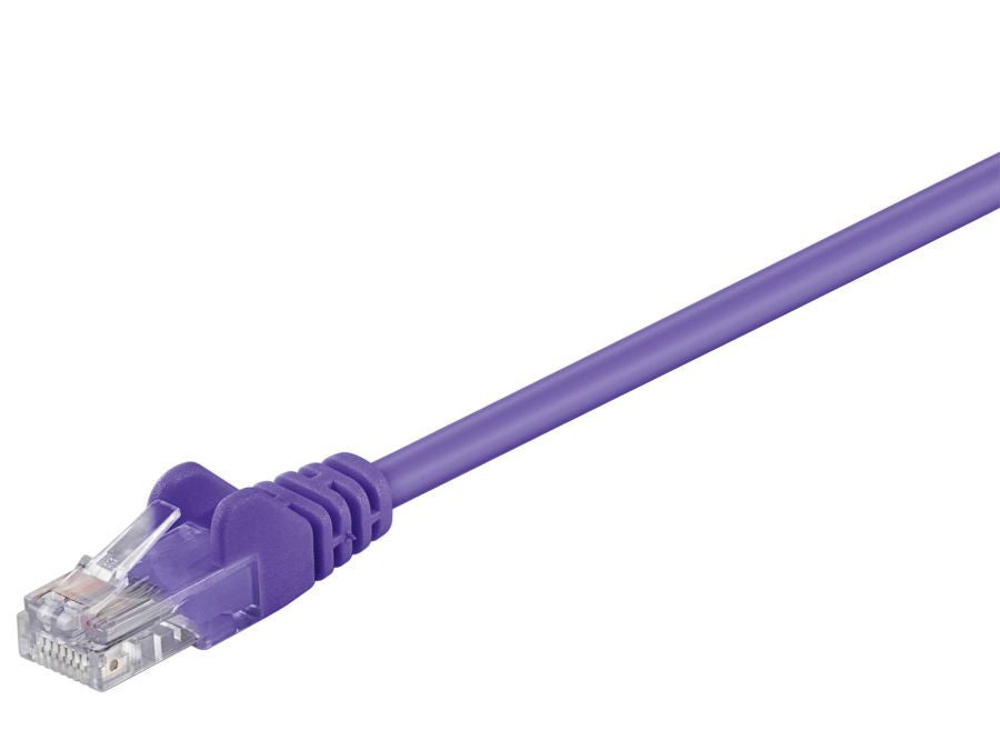 UTP netværkskabel - CAT6, 2xRJ45, Violet (1m)