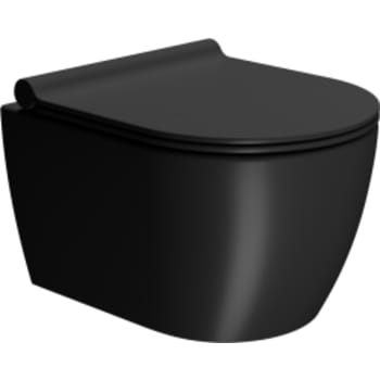 GSI Pura matsort kompakt vægtoilet 46x35cm med swirlflush skyl