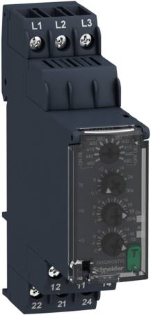3 FASET MÅLERELÆ SPÆNDING 2C/O 3X400VAC
