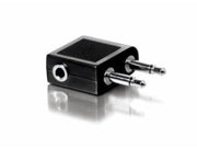 Flyadapter - 2 x 3,5mm mono JACK han til 1 x stereo JACK hun