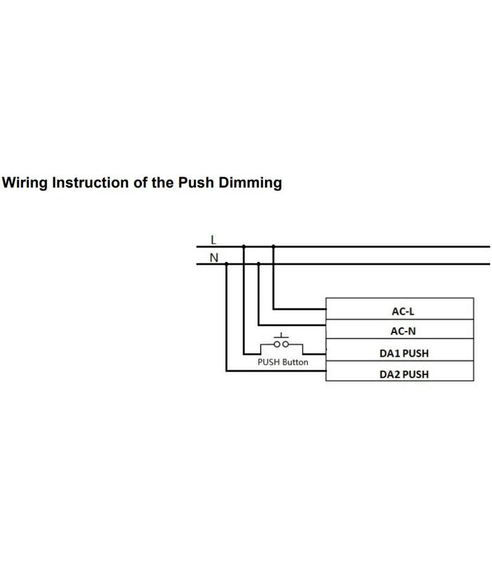 Lifud 40W DALI dæmpbar LED driver - Push dæmp og DALI, flicker free, passer til vores 29W / 36W / 40W store LED paneler